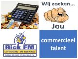 RickFM zoekt commercieel talent